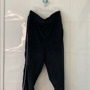 Cozy velvet sweat pants